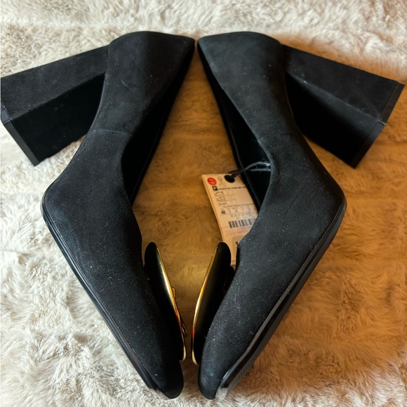 Zara High Heel Pumped Suede Shoes New With Tag - Picture 5 of 7